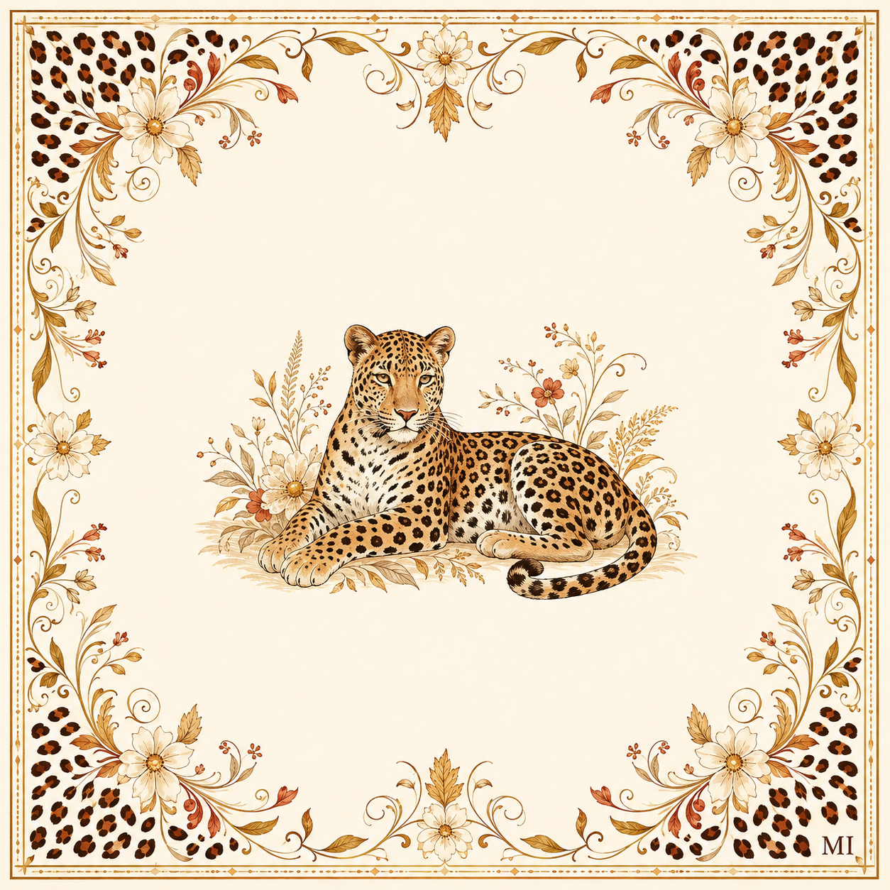 Leopard Mahjong Mat