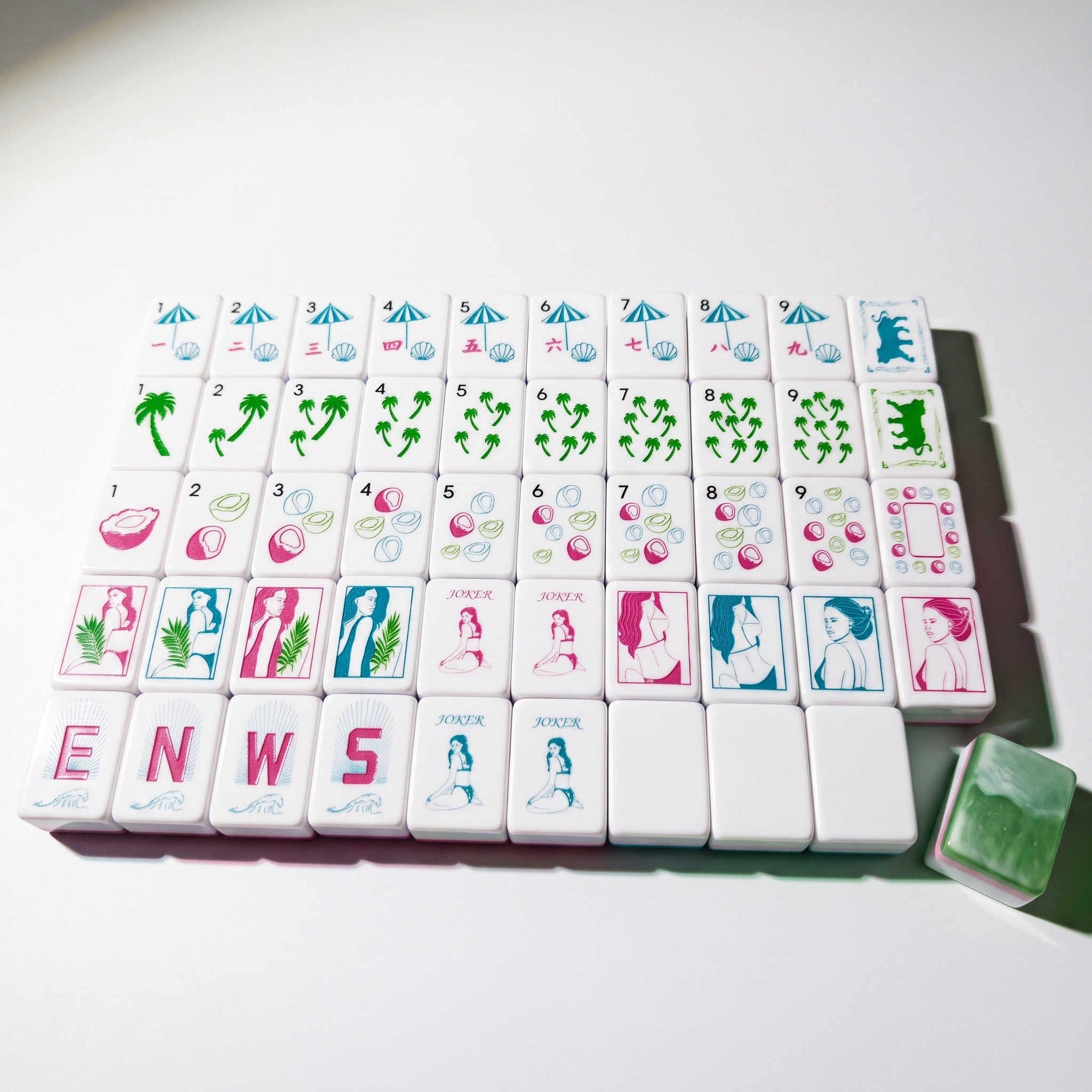 Palm Paradise Mahjong Tiles