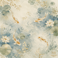 Golden Koi Mahjong Mat
