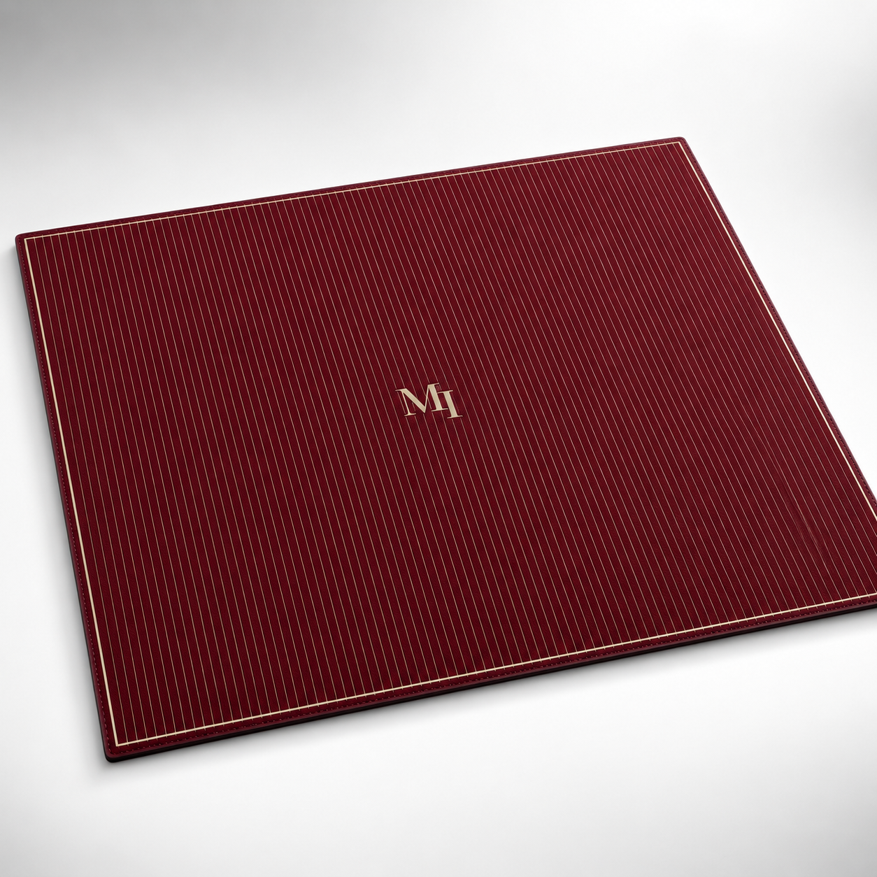 Bordeaux Pinstripe Mahjong Mat