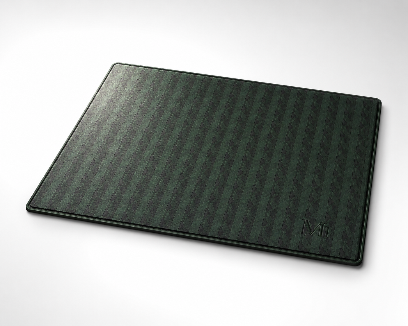 Emerald Herringbone Mahjong Mat