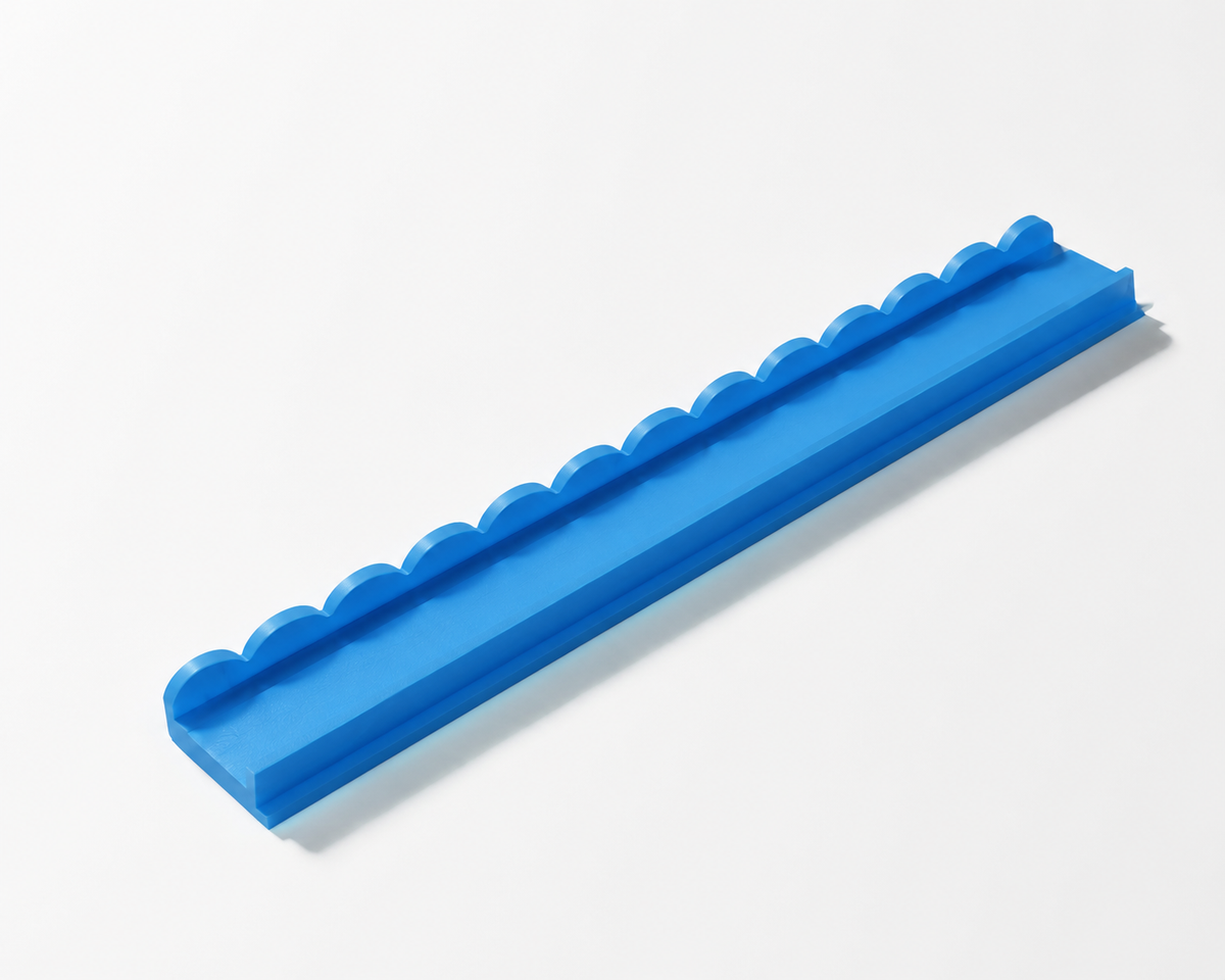 Scalloped Wood Tile Rack Set — Sky blue