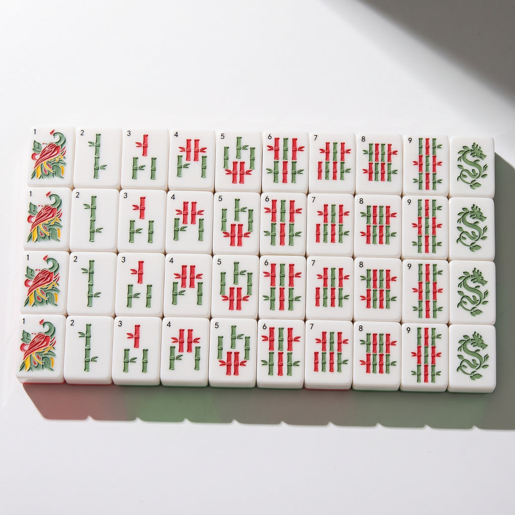 Mahjong Set Crystal Acrylic Tiles | Crystali Pastel Floral Design 160 Piece American Mah Jongg Game