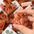 Mahjong Set Crystal Acrylic Tiles | Crystali Pastel Floral Design 160 Piece American Mah Jongg Game