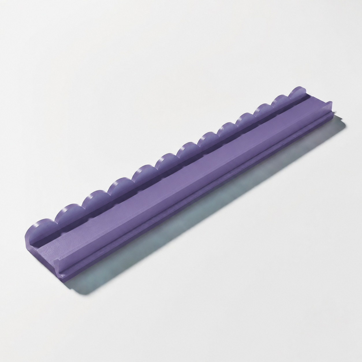Scalloped Wood Tile Rack Set — Lavender