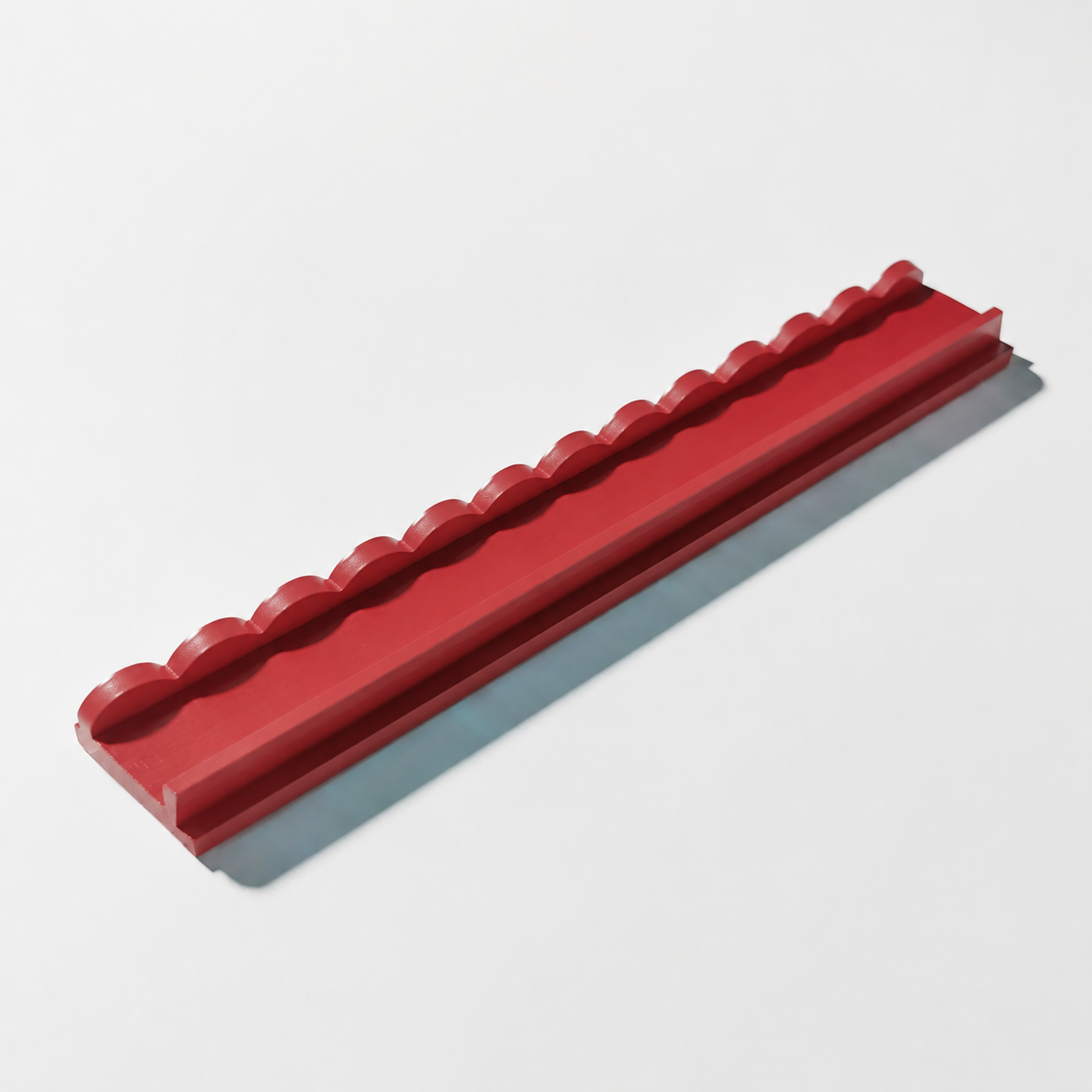 Scalloped Wood Tile Rack Set — Terracotta